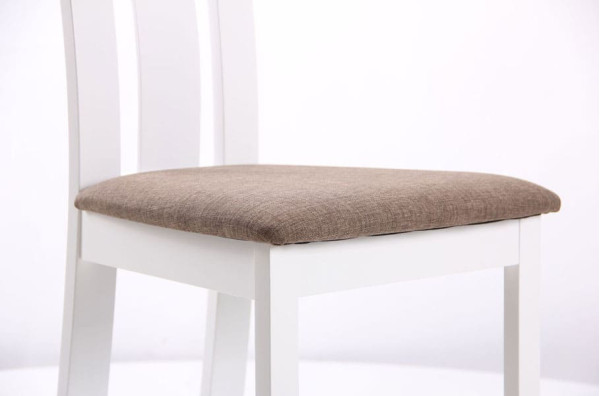 Стілець AMF Йорк Білий-коричневий-6