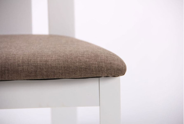 Стілець AMF Йорк Білий-коричневий-8