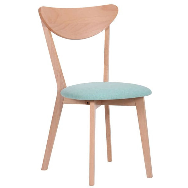 Стілець AMF Камамбер Бук Білий Бірюза-0