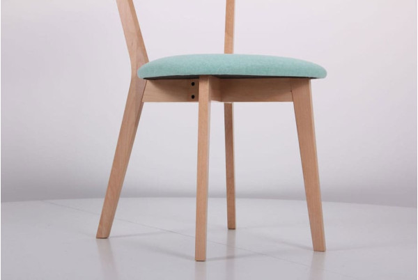 Стілець AMF Камамбер Бук Білий Бірюза-13