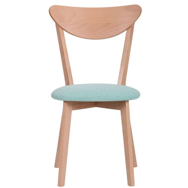 Стілець AMF Камамбер Бук Білий Бірюза-2