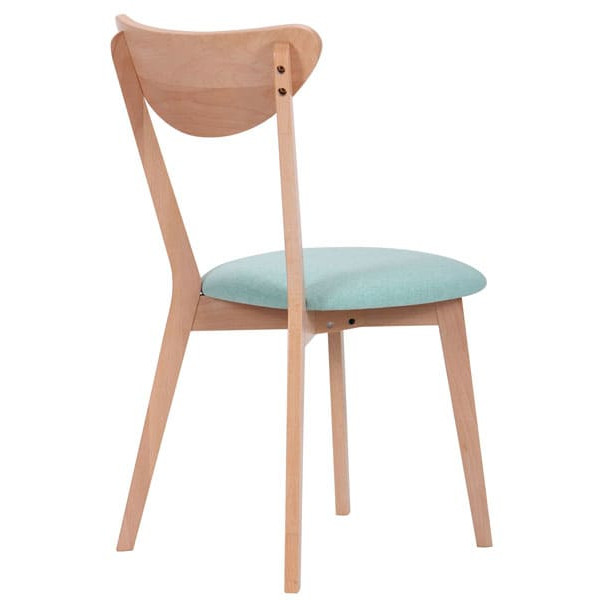 Стілець AMF Камамбер Бук Білий Бірюза-4