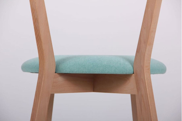 Стілець AMF Камамбер Бук Білий Бірюза-9