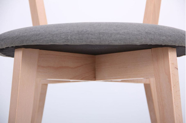 Стул AMF Камамбер Бук Беленый Графит-7