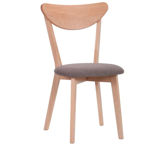 Стілець AMF Камамбер Бук Білий Капучіно-1