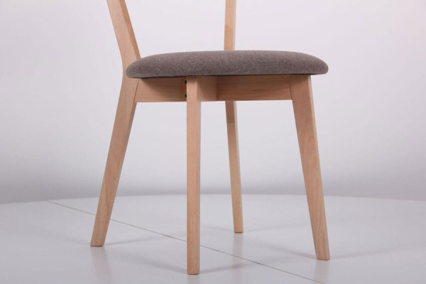 Стілець AMF Камамбер Бук Білий Капучіно-12