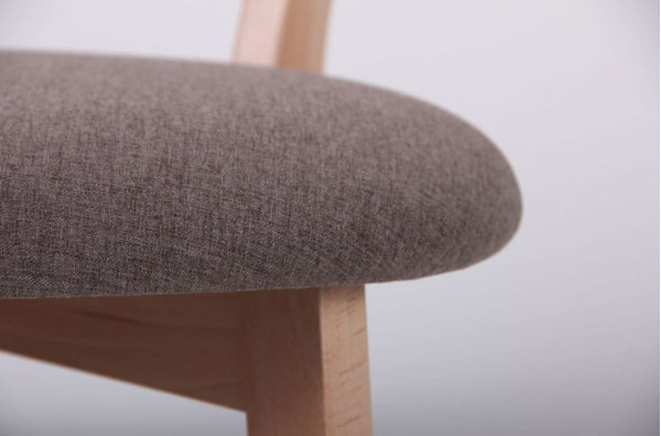 Стілець AMF Камамбер Бук Білий Капучіно-8