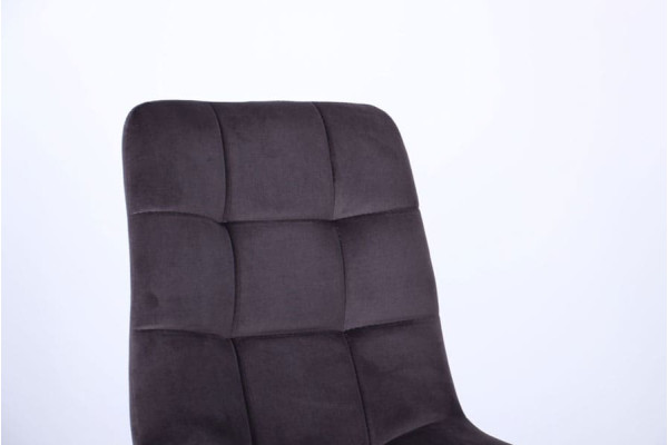 Стул AMF Kansas Черный-Velvet gray-5