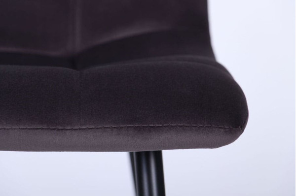 Стул AMF Kansas Черный-Velvet gray-6