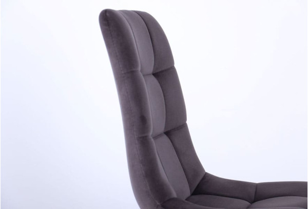 Стул AMF Kansas Черный-Velvet gray-7
