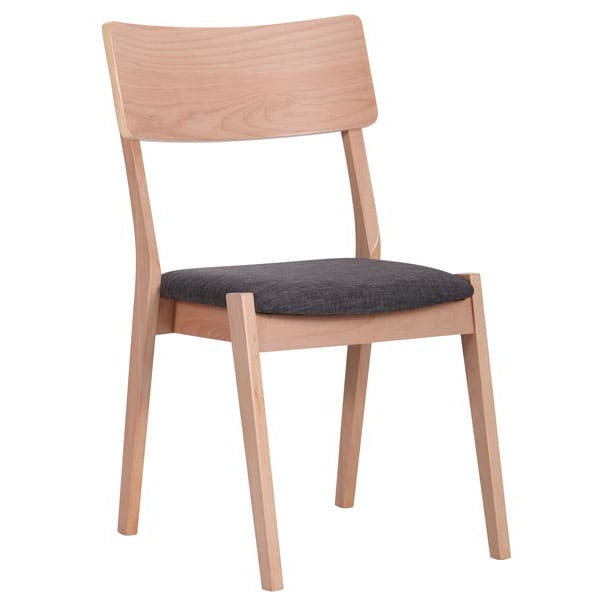 Стул AMF Канталь Бук Беленый Антрацит-0