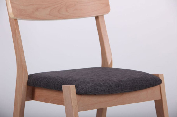 Стул AMF Канталь Бук Беленый Антрацит-6