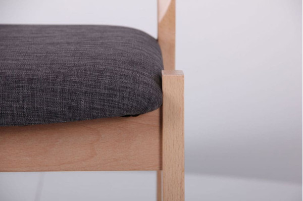 Стул AMF Канталь Бук Беленый Антрацит-7