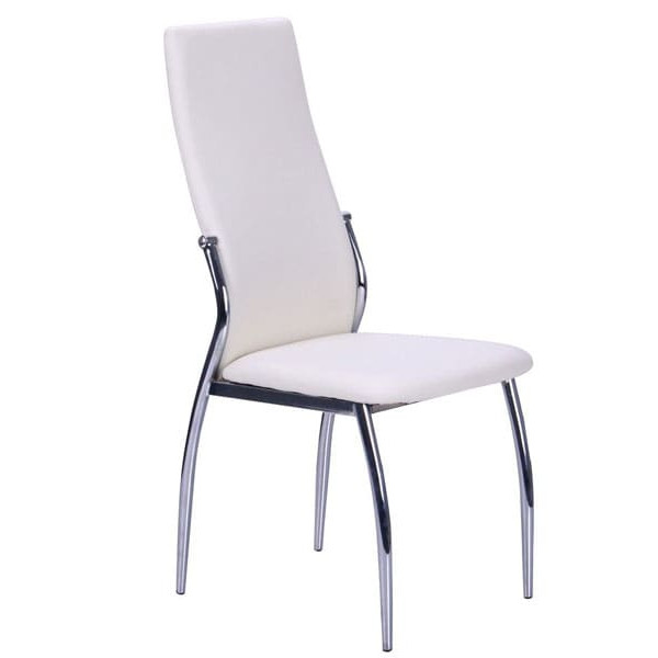 Стул AMF Картер Хром Молочный-0