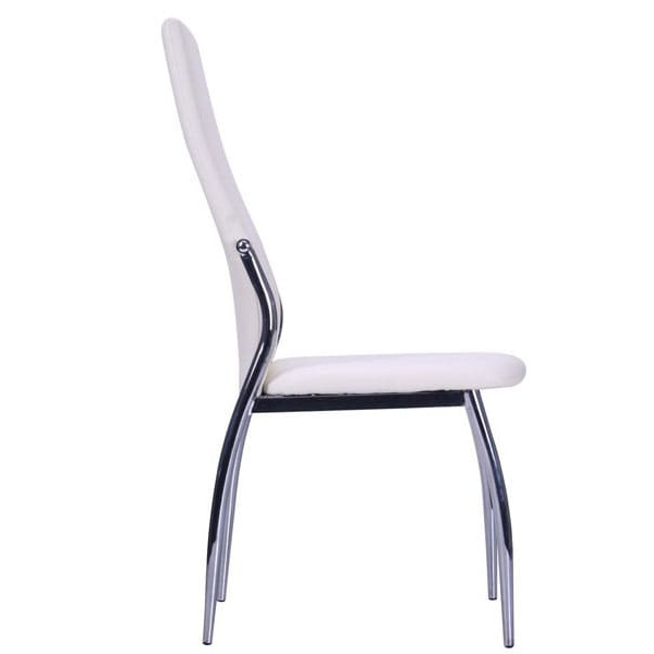 Стул AMF Картер Хром Молочный-1