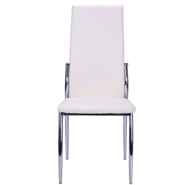 Стул AMF Картер Хром Молочный-2