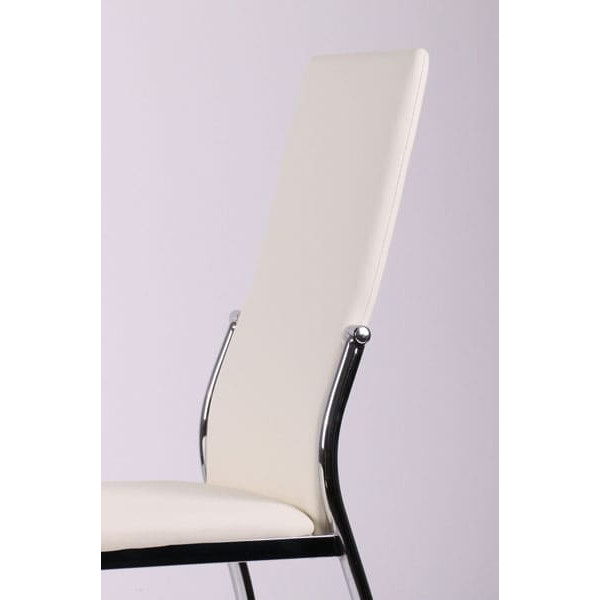 Стул AMF Картер Хром Молочный-4