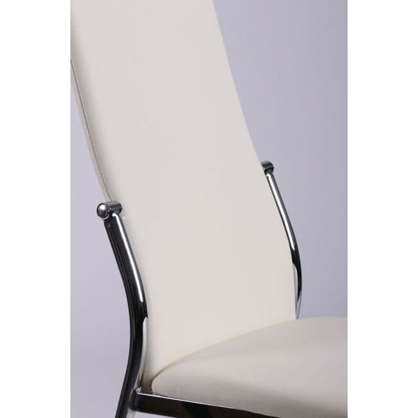 Стул AMF Картер Хром Молочный-5