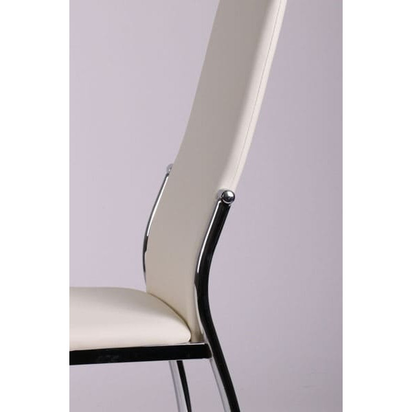 Стул AMF Картер Хром Молочный-6