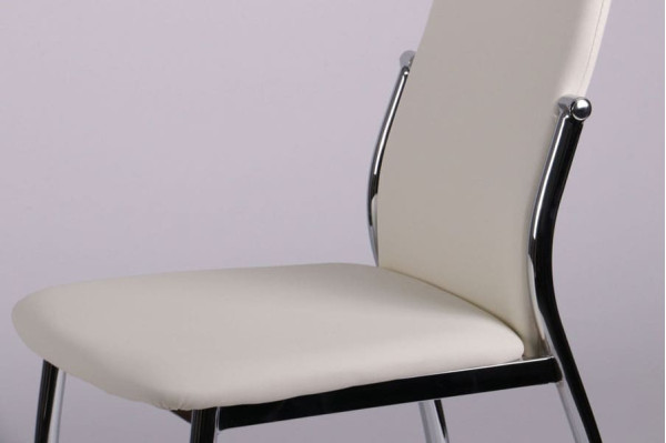Стул AMF Картер Хром Молочный-7