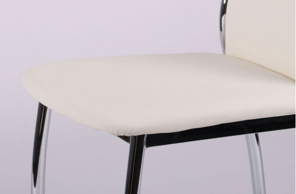 Стул AMF Картер Хром Молочный-8