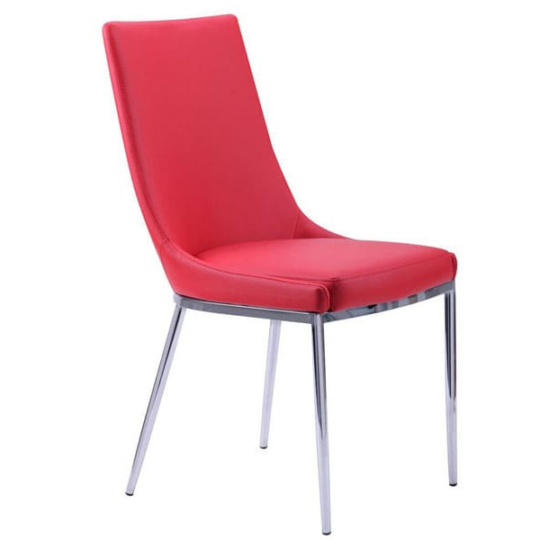 Стілець AMF Каталонія База хром Червоний-0