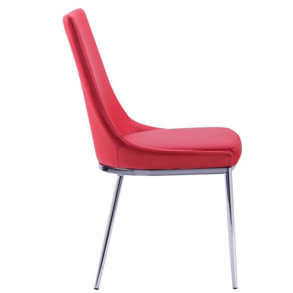 Стілець AMF Каталонія База хром Червоний-1