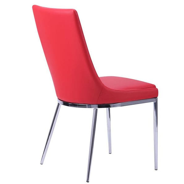 Стілець AMF Каталонія База хром Червоний-3