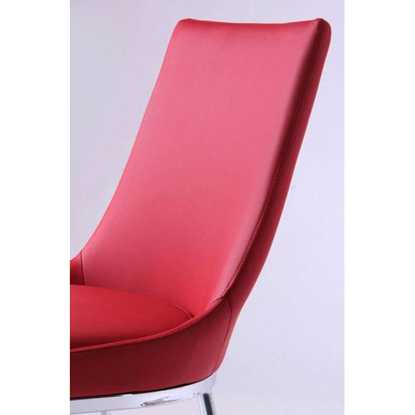 Стілець AMF Каталонія База хром Червоний-4