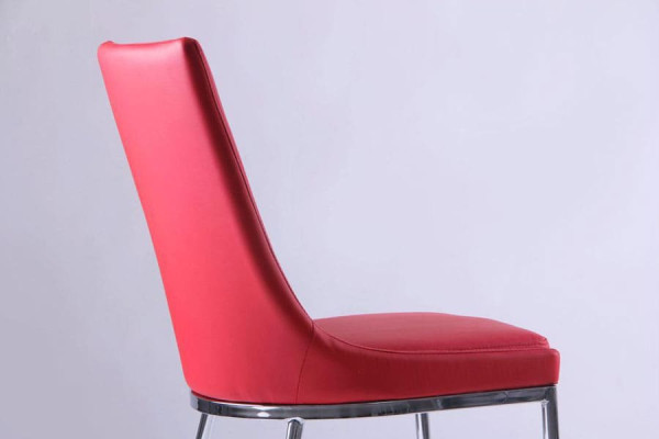 Стілець AMF Каталонія База хром Червоний-5