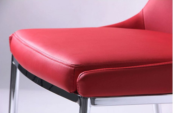 Стілець AMF Каталонія База хром Червоний-6