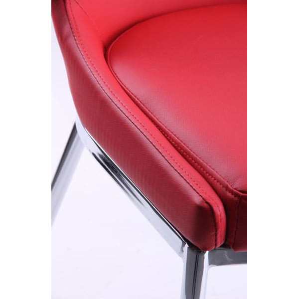 Стілець AMF Каталонія База хром Червоний-7