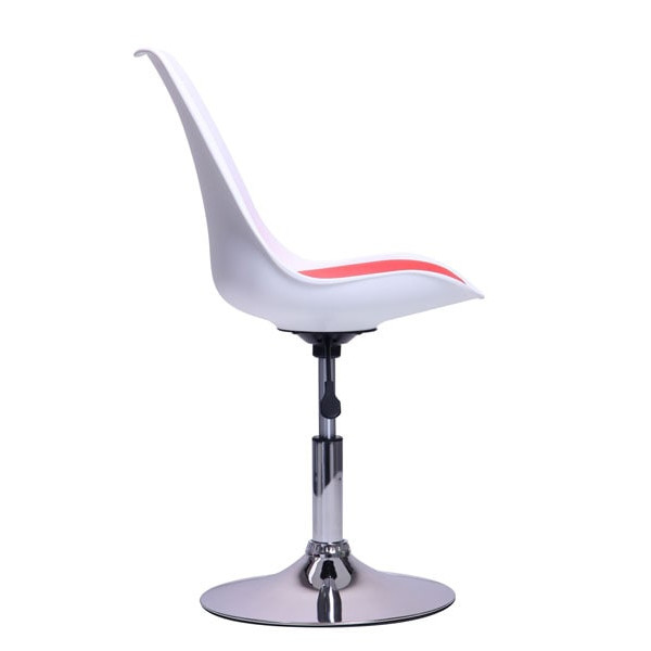 Стул барный AMF Aster chrome белый-красный-7