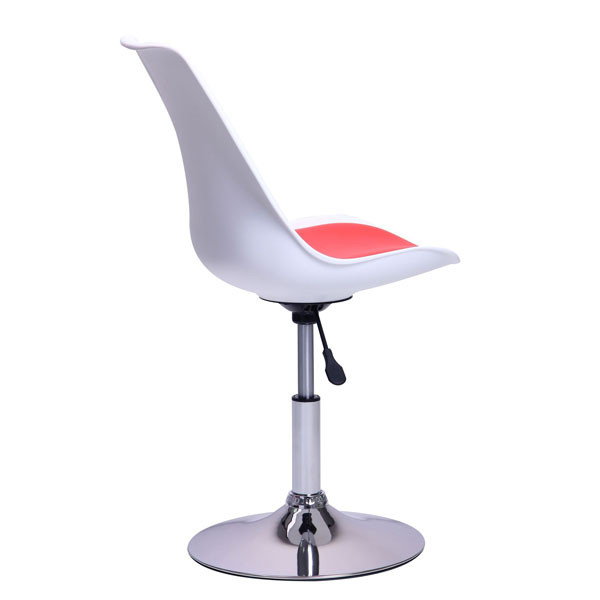 Стул барный AMF Aster chrome белый-красный-8