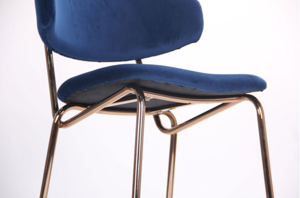 Стул барный AMF Alphabet C Gold-royal blue-11