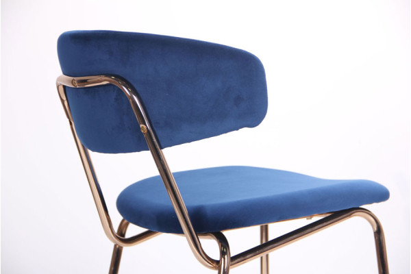 Стул барный AMF Alphabet C Gold-royal blue-10