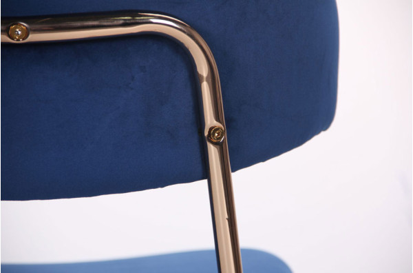 Стул барный AMF Alphabet C Gold-royal blue-9