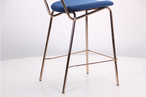 Стул барный AMF Alphabet C Gold-royal blue-8
