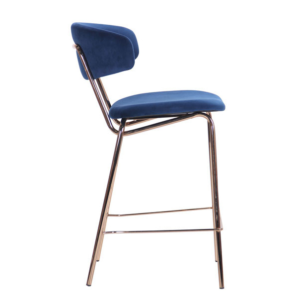 Стул барный AMF Alphabet C Gold-royal blue-14