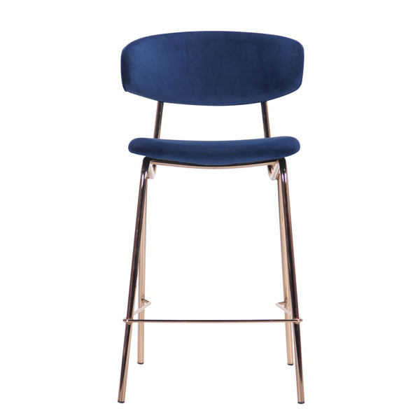 Стул барный AMF Alphabet C Gold-royal blue-15