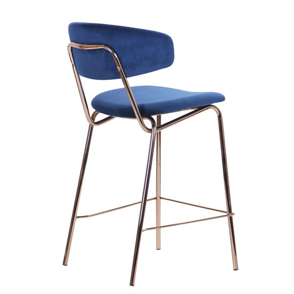 Стул барный AMF Alphabet C Gold-royal blue-13