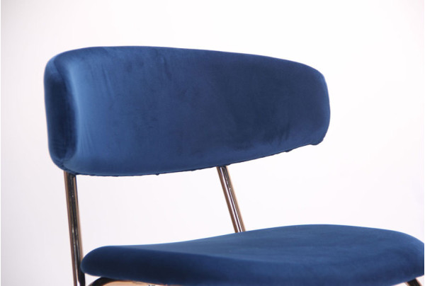 Стул барный AMF Alphabet C Gold-royal blue-7