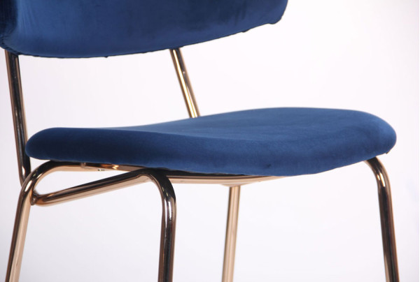 Стул барный AMF Alphabet C Gold-royal blue-6