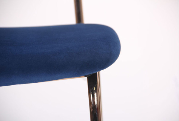 Стул барный AMF Alphabet C Gold-royal blue-5