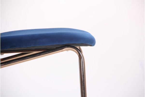 Стул барный AMF Alphabet C Gold-royal blue-3