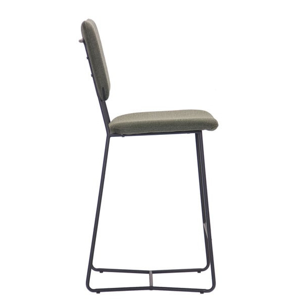 Полубарный стул AMF Alphabet F black-olive-2