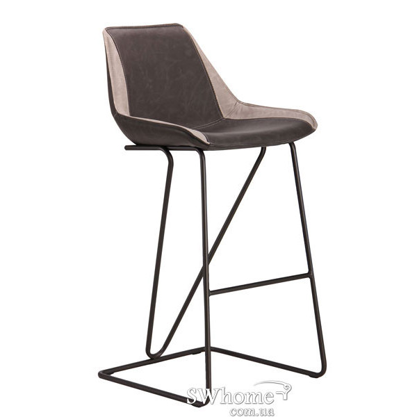 Стул барный AMF Custer gunmetal cowboy Dark Gray-Light Gray-0