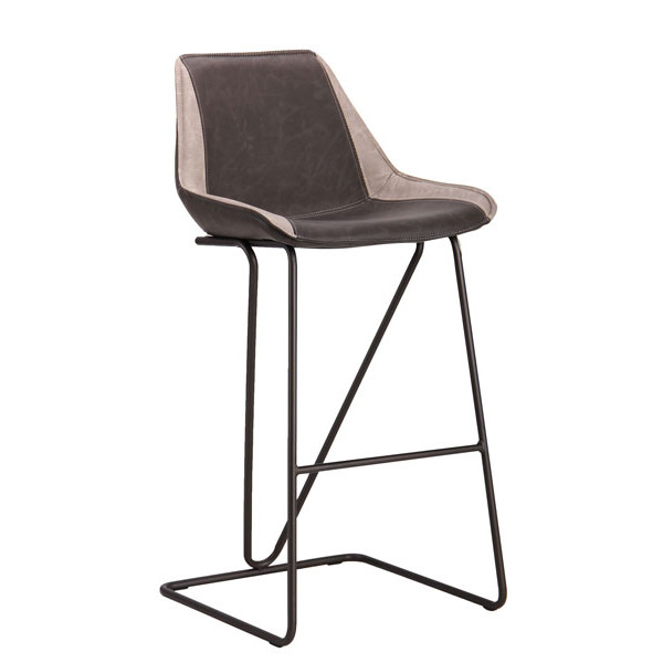 Стул барный AMF Custer gunmetal cowboy Dark Gray-Light Gray-13