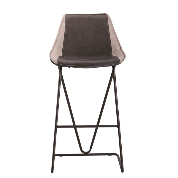 Стул барный AMF Custer gunmetal cowboy Dark Gray-Light Gray-12