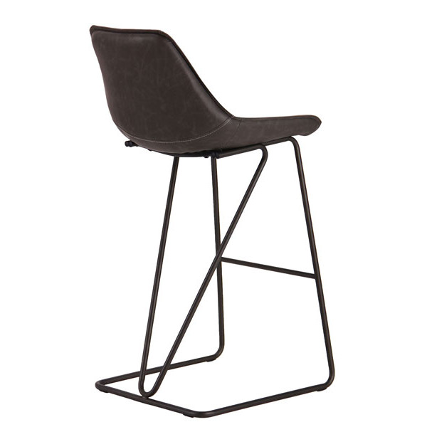 Стул барный AMF Custer gunmetal cowboy Dark Gray-Light Gray-10